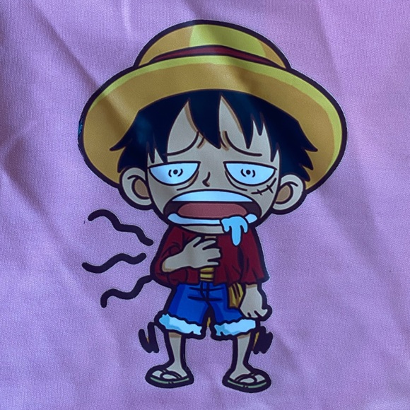 One Piece anime inspired shorts, pink, women’s, size XXL, runs small! - Picture 2 of 9